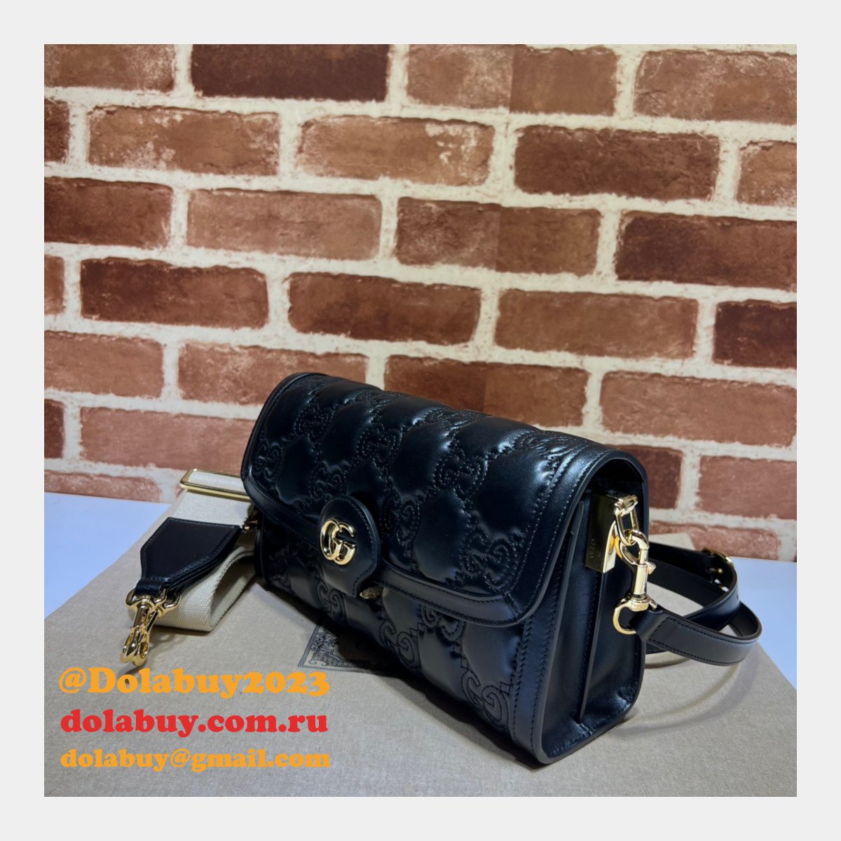 G*u*i design 724529 gg matelasse replica top bag