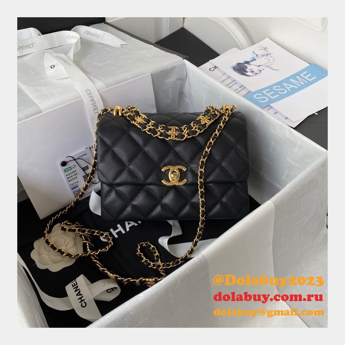 Classic Flap High Quality AS3580 Replica Bag Online Sale