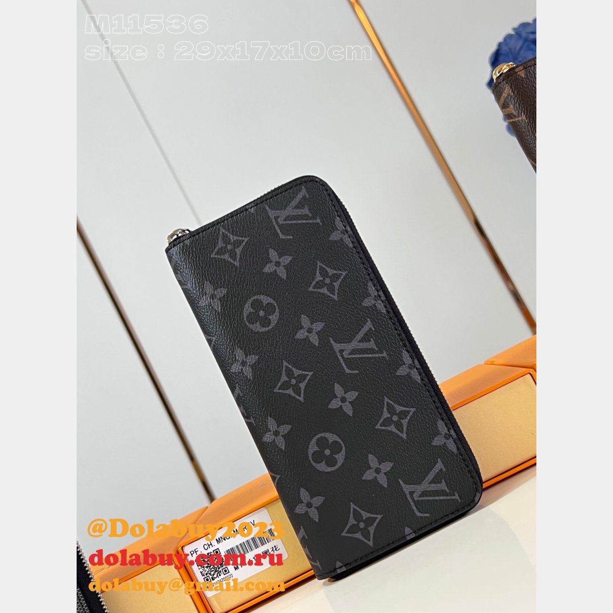 Duplicate N00056/M11611 Zippy Wallet Horizontal Damier Graphite/Monogram Canvas