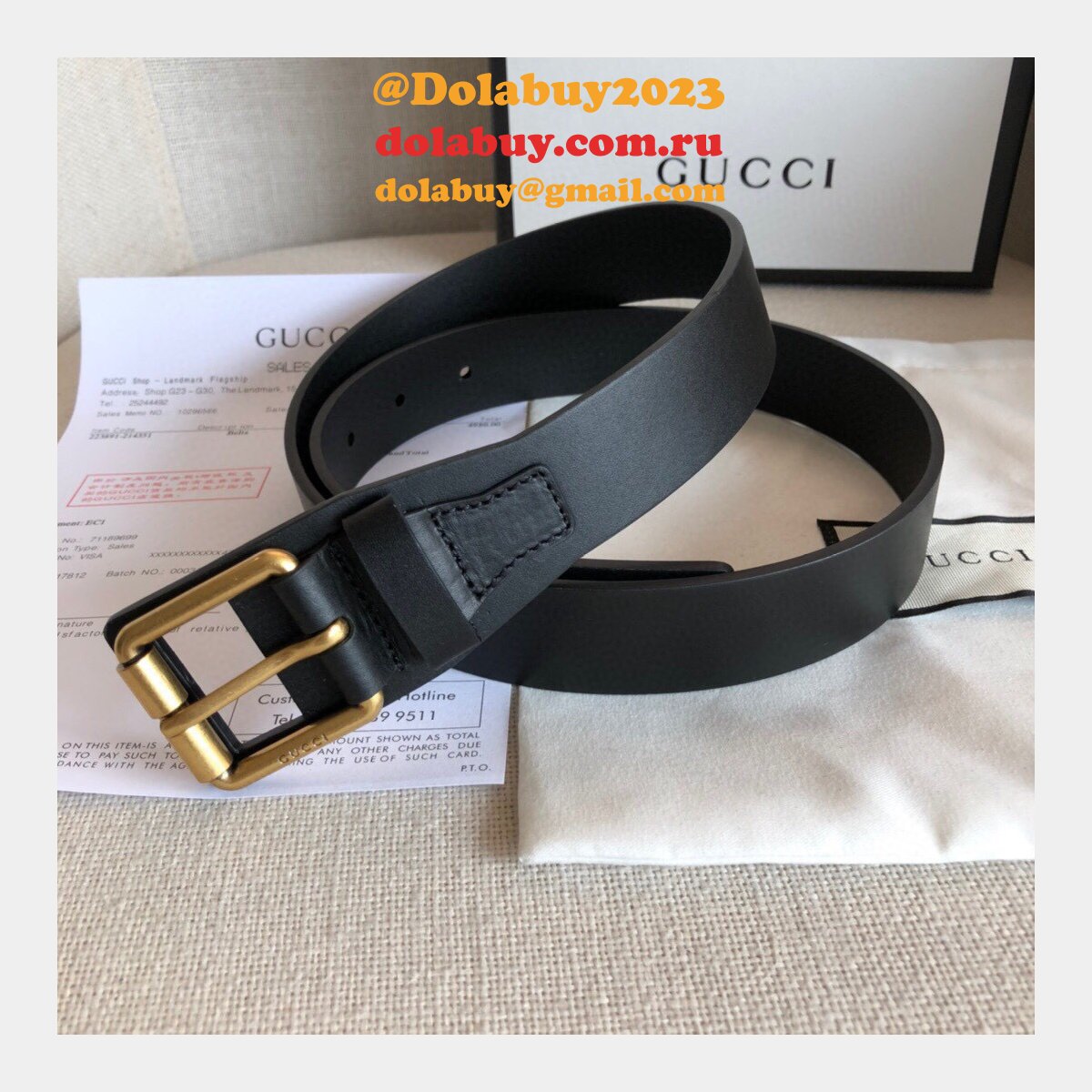 uk G*u*i 30mm replica belt black