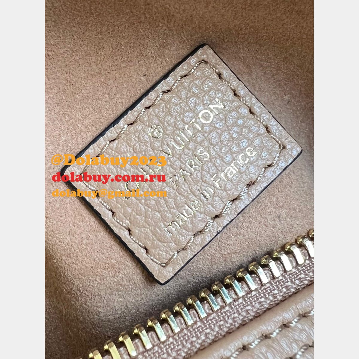 Louis Vuitton M81456 Nano Speedy Bicolor Monogram Empreinte Leather