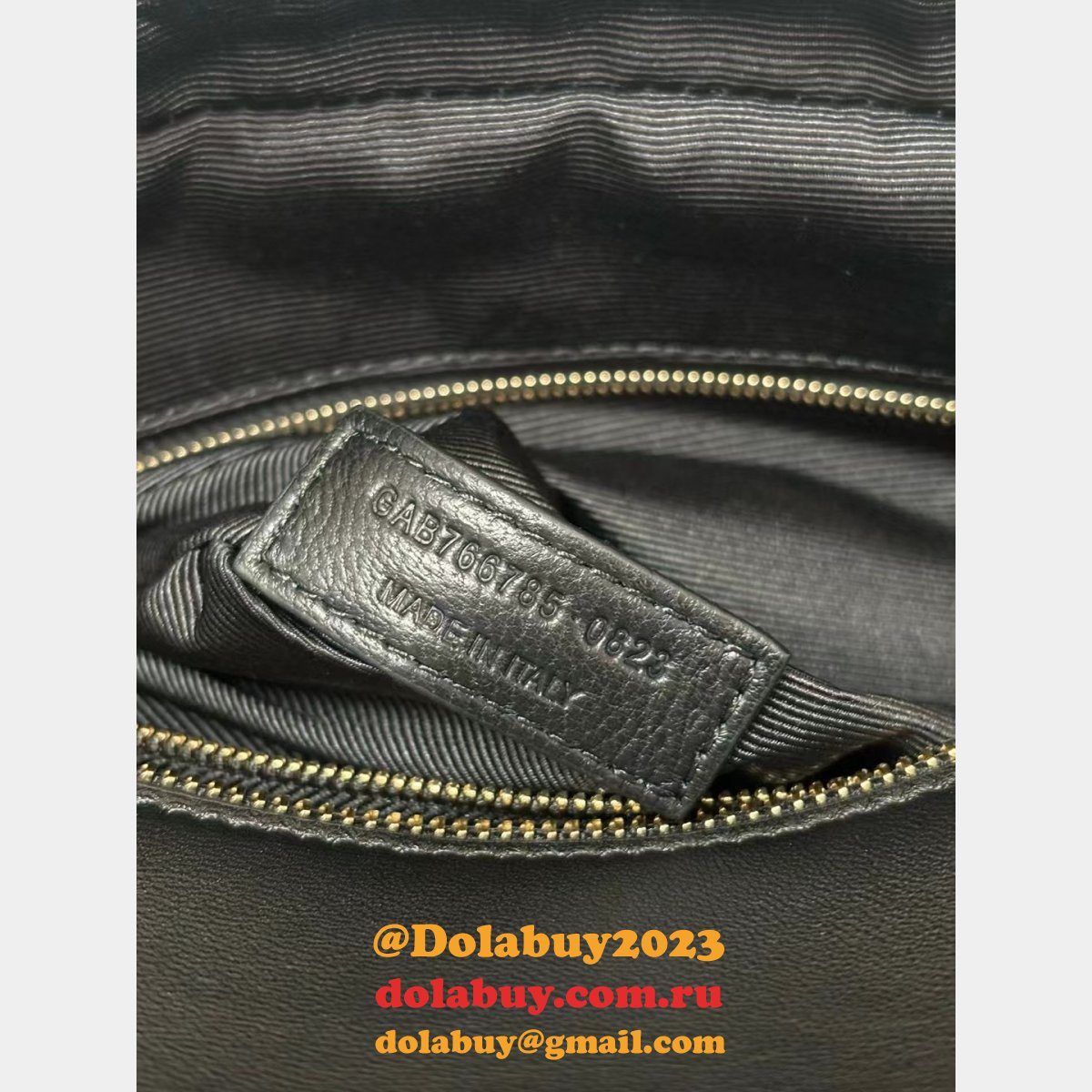 Designer Saint Laurent Replicas Lyia Zip Duffle Black 766785 Bag