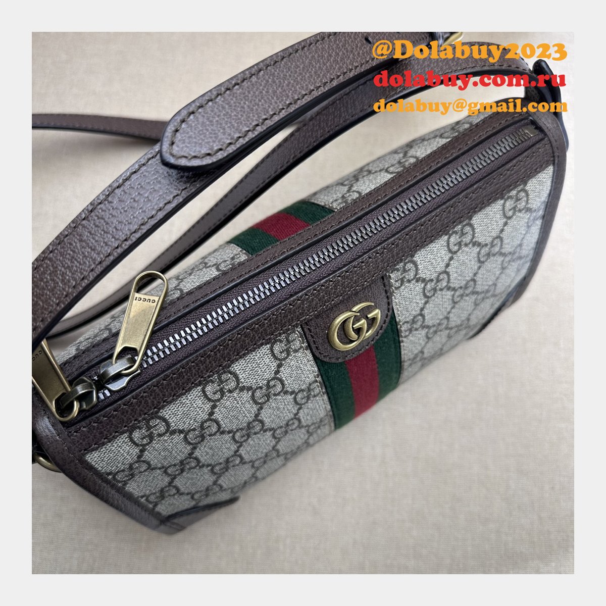 ophidia messenger knockoff G*u*i duplicate 752581 bag