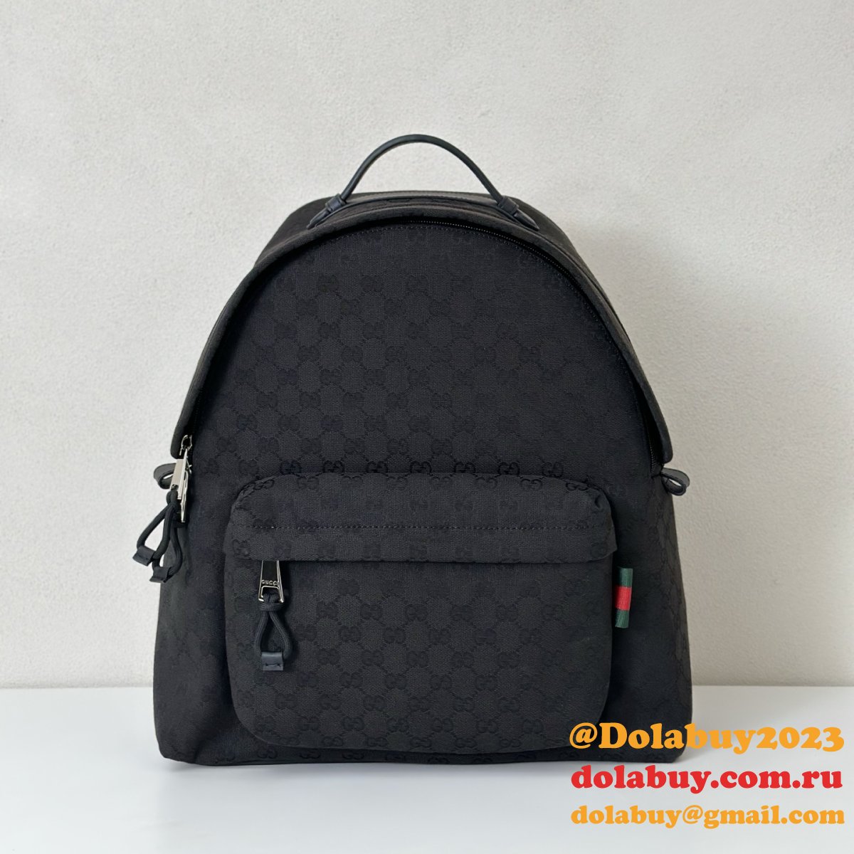 Gucci Medium GG Backpack With Web Men 824624 Replica Bag