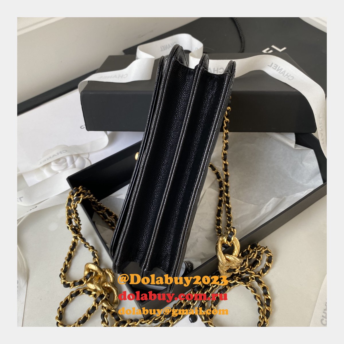 Replica Designer Flap Wallet AP3368 Black Pearly Handbags