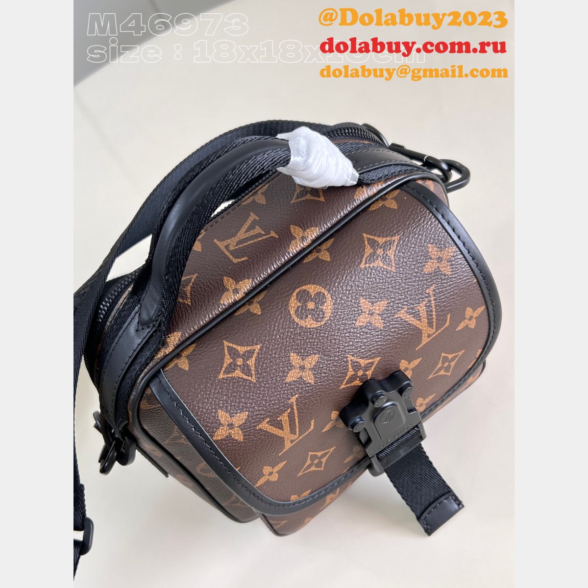 Quest Messenger Monogram Macassar M46973 Knockoff Men Louis Vuitton Bag