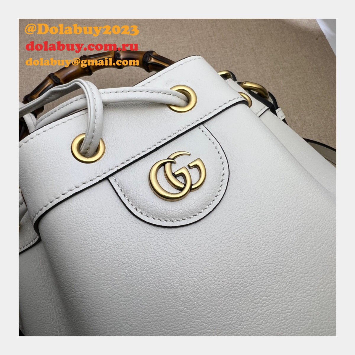 Gucci Diana Top Replica Handle 724652 Bucket AAA+ Bag