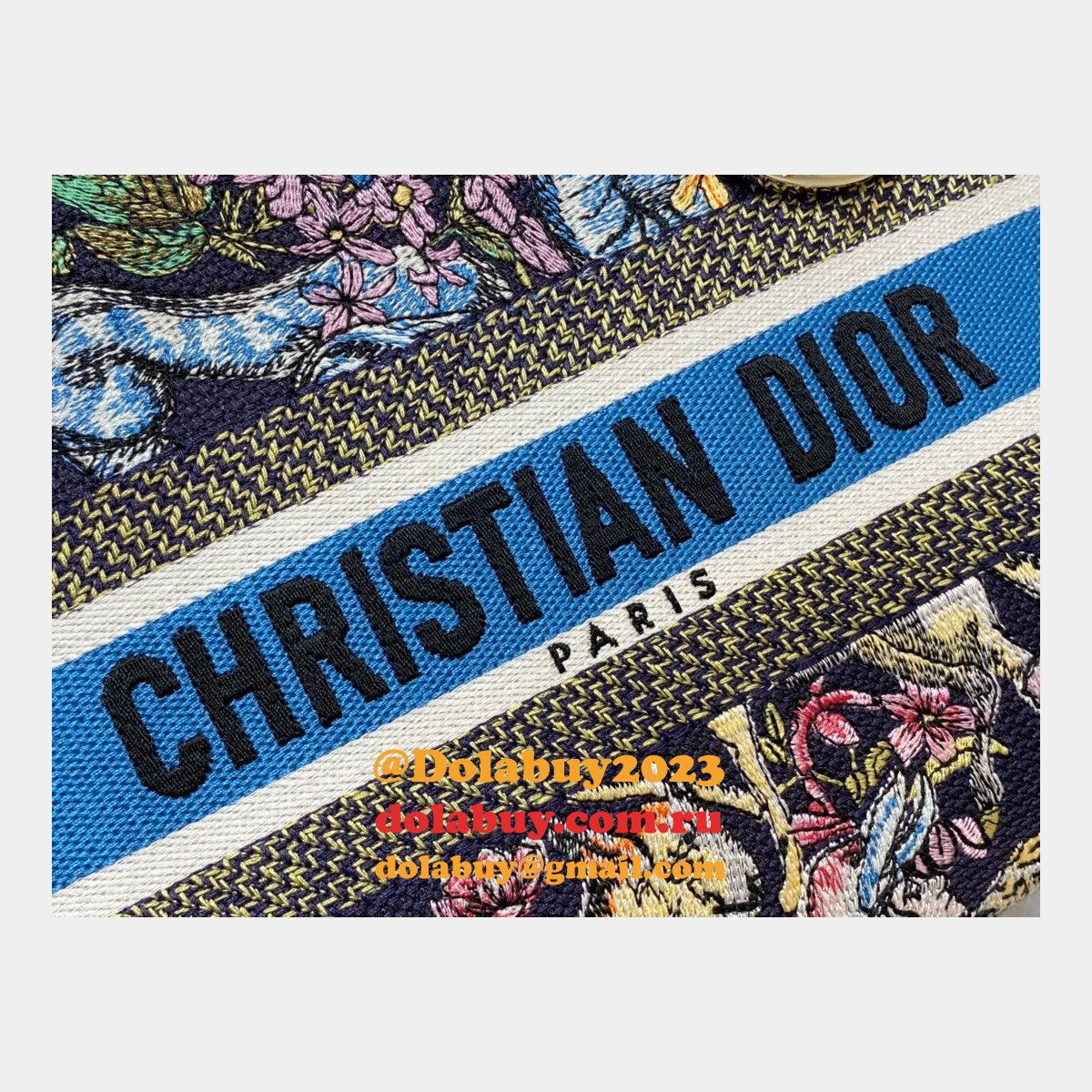 Christian Dior AAA+ Replica Canvas Lady 24CM Tote Bag