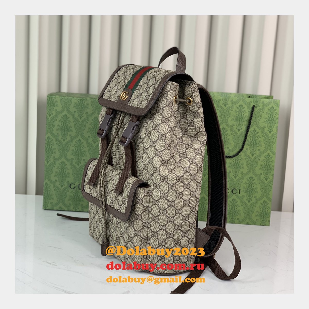 Luxury gucci Ophidia GG backpack 792114