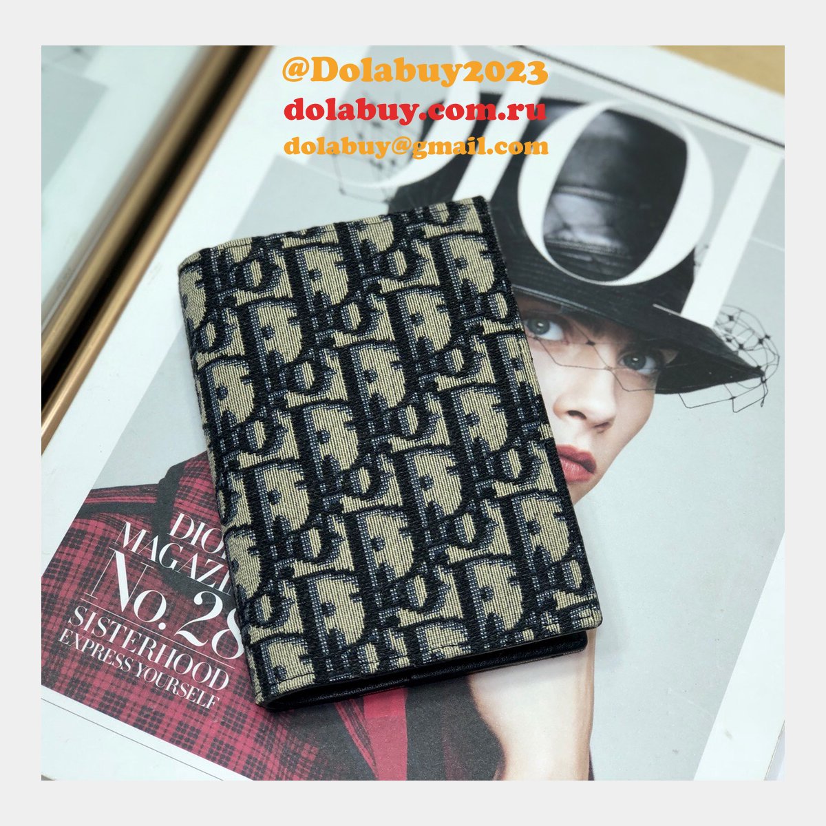 AAA+ Replica Dior Passport Holder