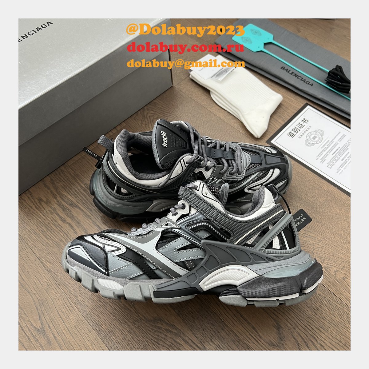 Replica Buy Balenciaga Track Trainer 4.0 Sneakers 1:1 Mirror Shoes