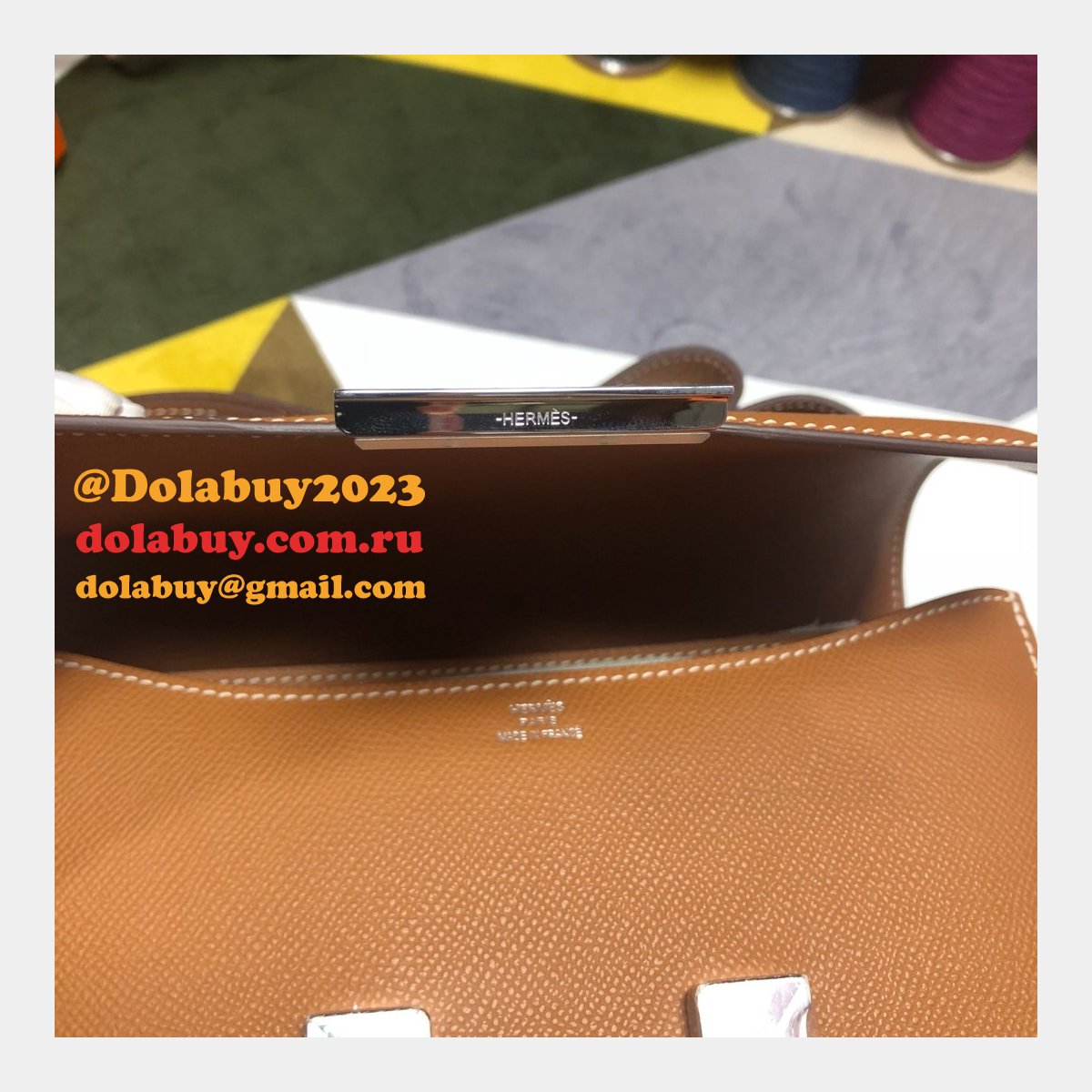 Hermes Constance Bag 23cm Epsom Leather Camel