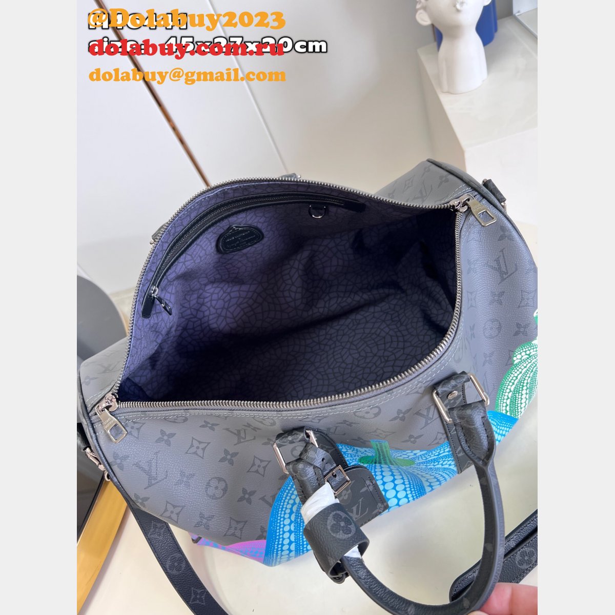 LV x YK Louis Vuitton Replica Keepall 45 Monogram M46441 Travel