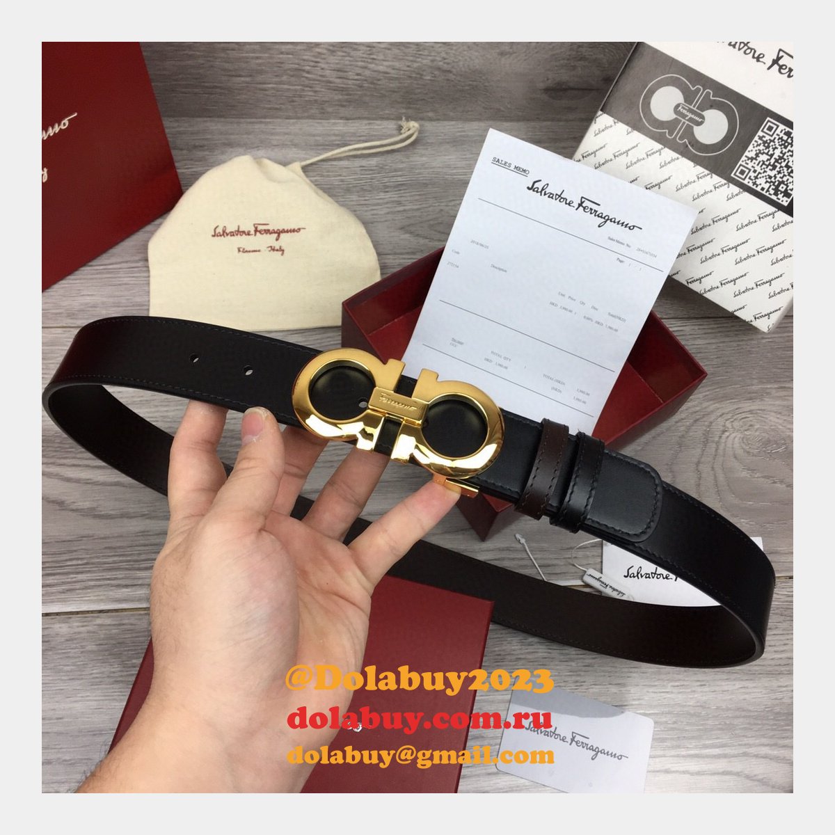 Replica Designer Salvatore Ferragamo 35 mm Black Belts