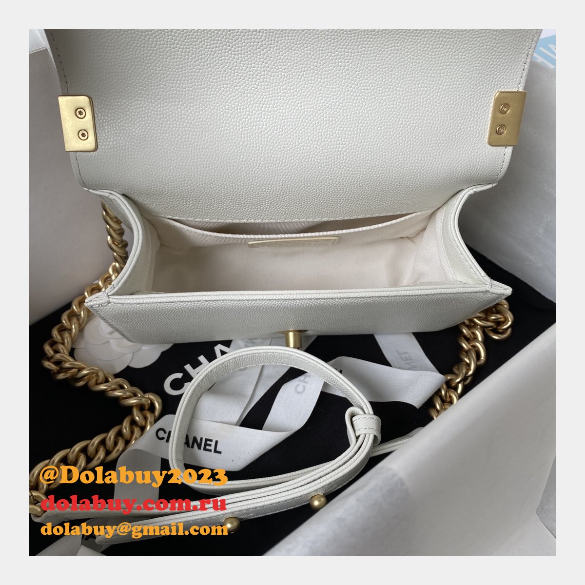 Boy High Quality A94804/A94805 Duplicate Flap 1:1 Copy From Original Bag