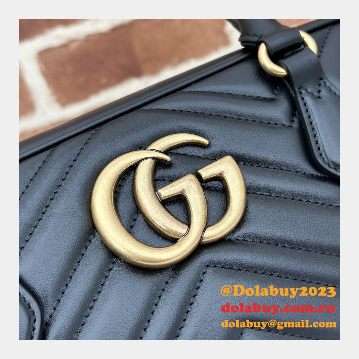 Designer 795218 GG Marmont Gucci Replica Top Handle Bag