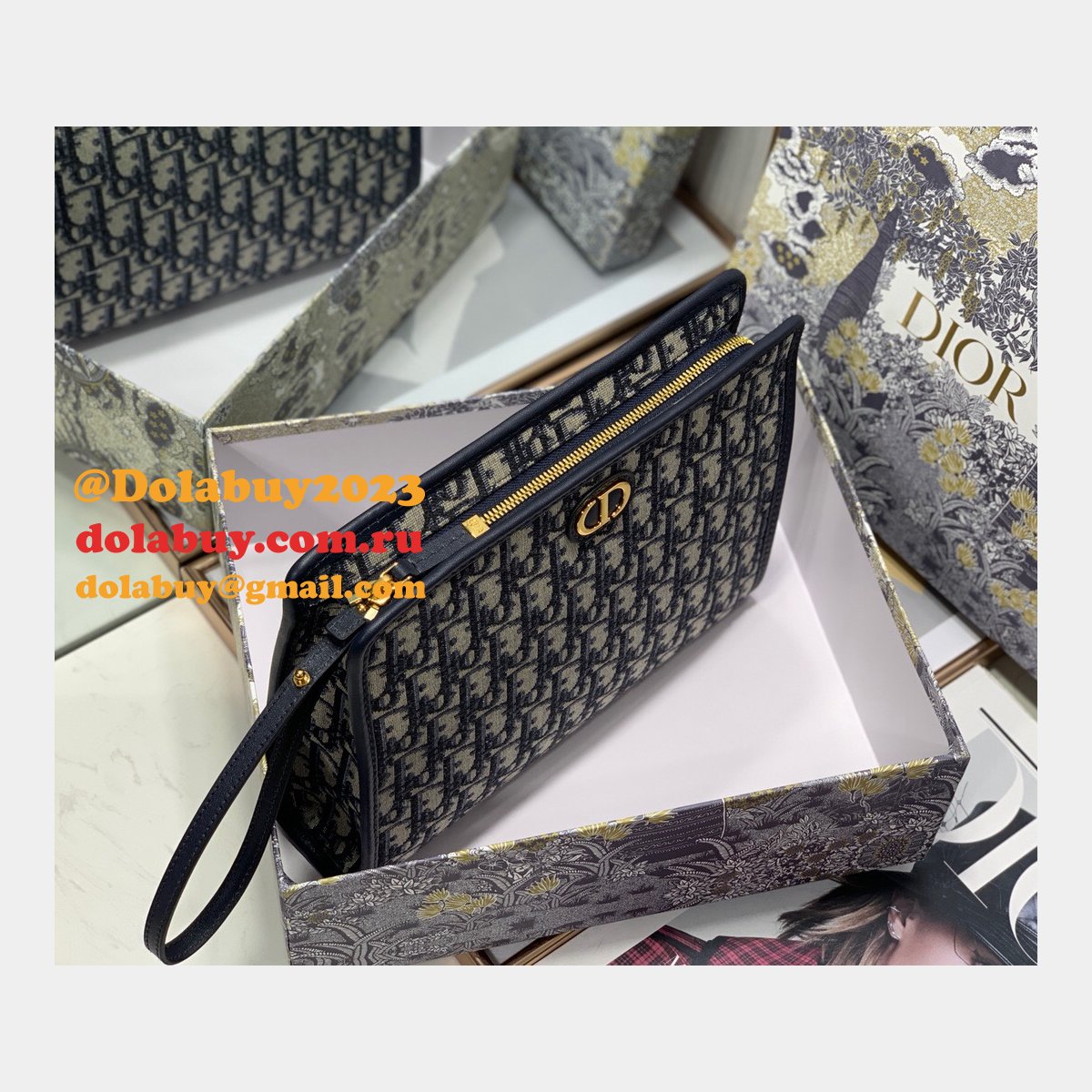 High Quality Happy Copy Dior Clutch Replica Bags