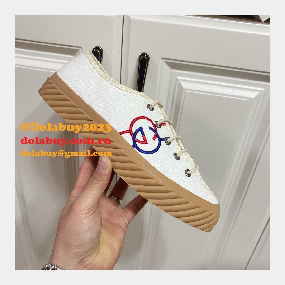 G*u*i shoes replica double g canvas 1:1 mirror high-quality