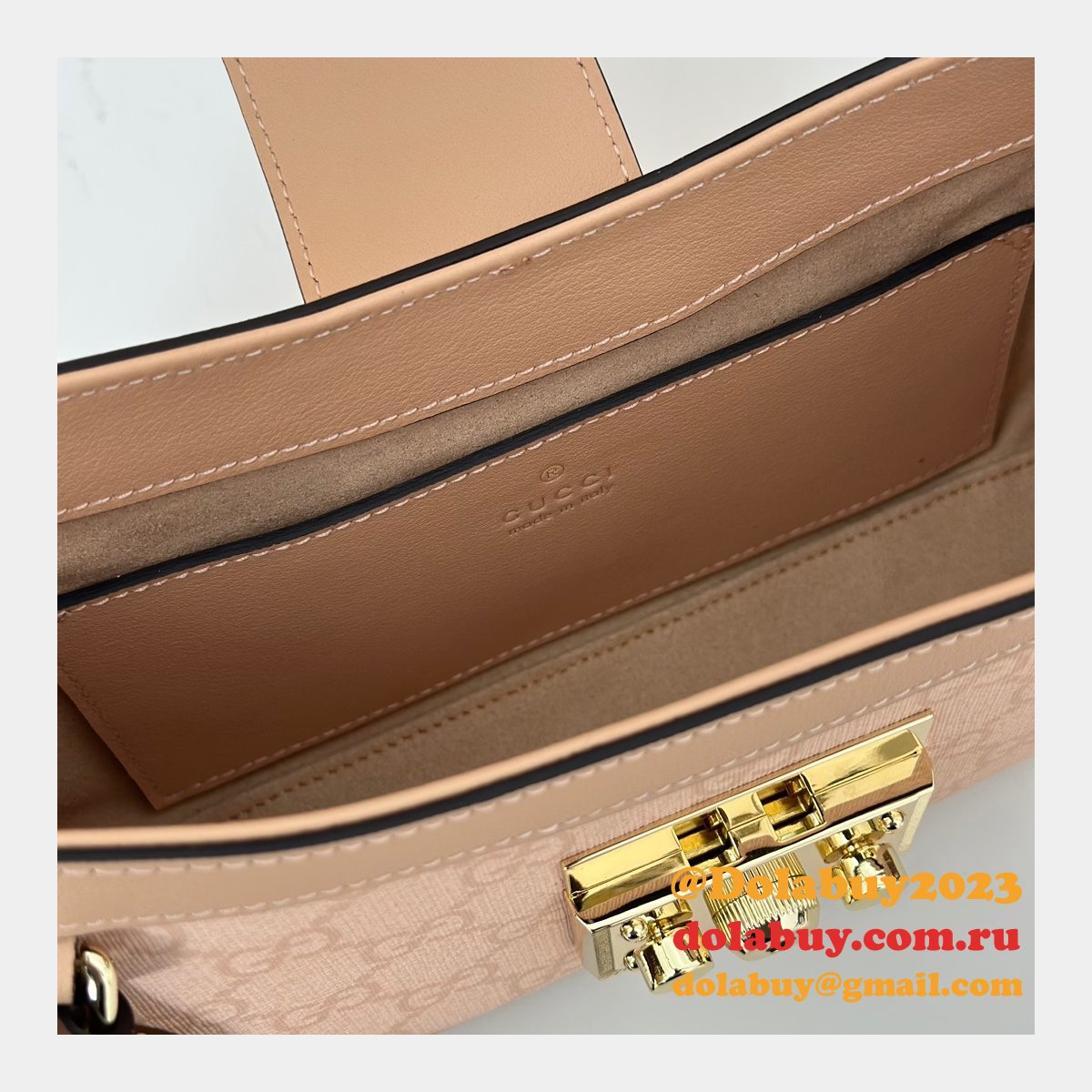 Padlock Fashion Gucci Duplicate Shoulder 811705 Bag