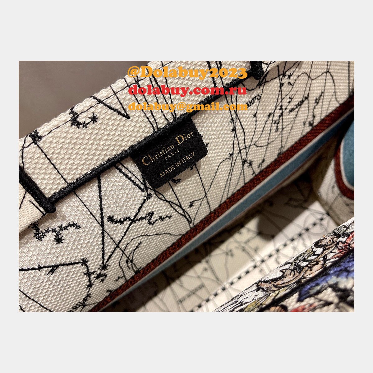 AAA Replica Designer CD Book Tote Christian Dior Handbags