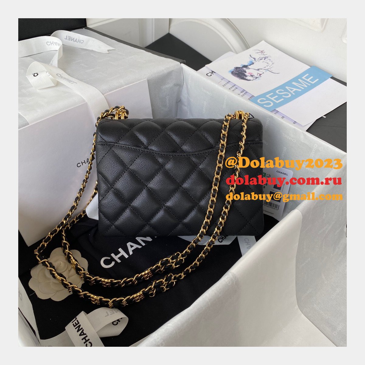 Classic Flap High Quality AS3580 Replica Bag Online Sale