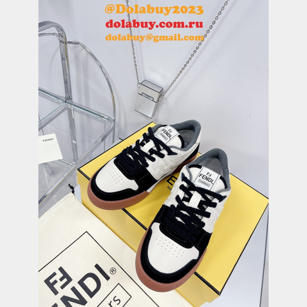 Best Quality Replica Fendi Match TUP F Logo Shoes and Sneaker