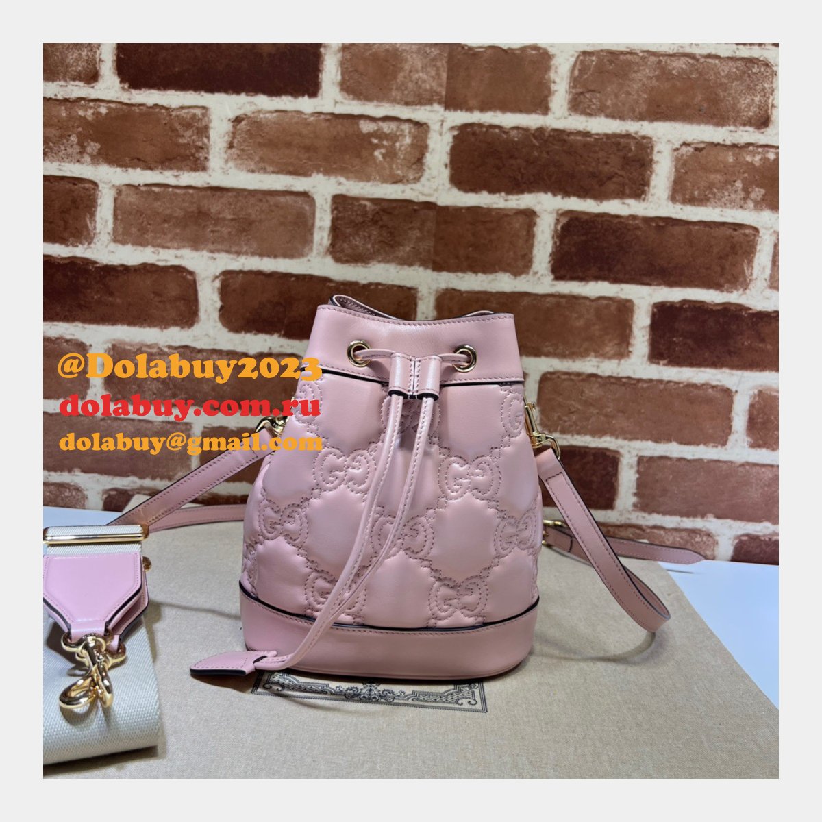 dolabuy G*u*i gg matelassé bucket replica bags 728231 store