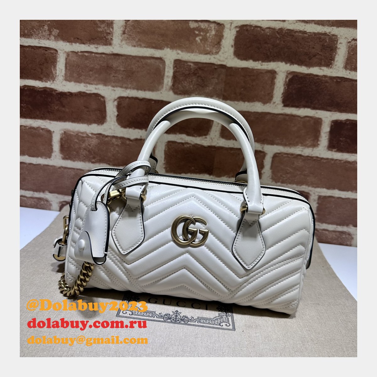 G*u*i top quality gg marmont top handles replica 746319 bag