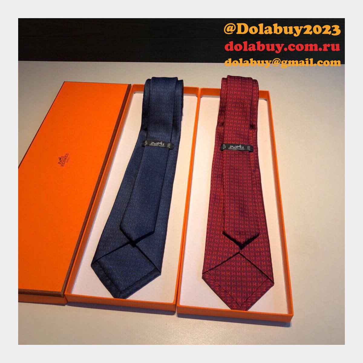 Hermes Faconnee H tie in hand-sewn silk