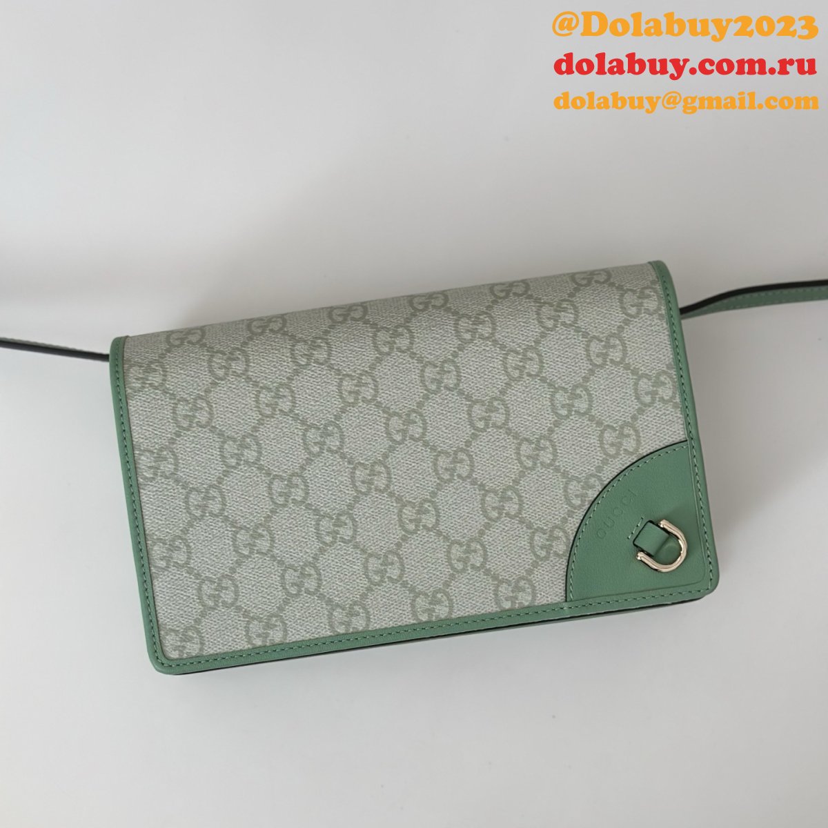Gucci Designer GG Emblem Zip Around Wallet 819122