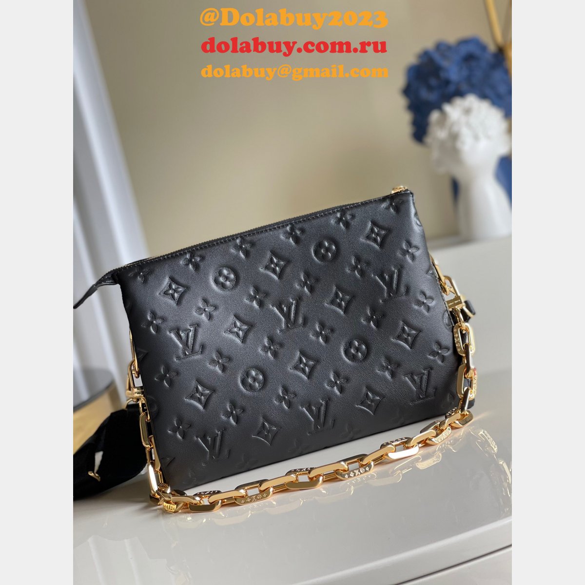Louis Vuittons Coussin PM Other Leathers M57790 Black or Cream