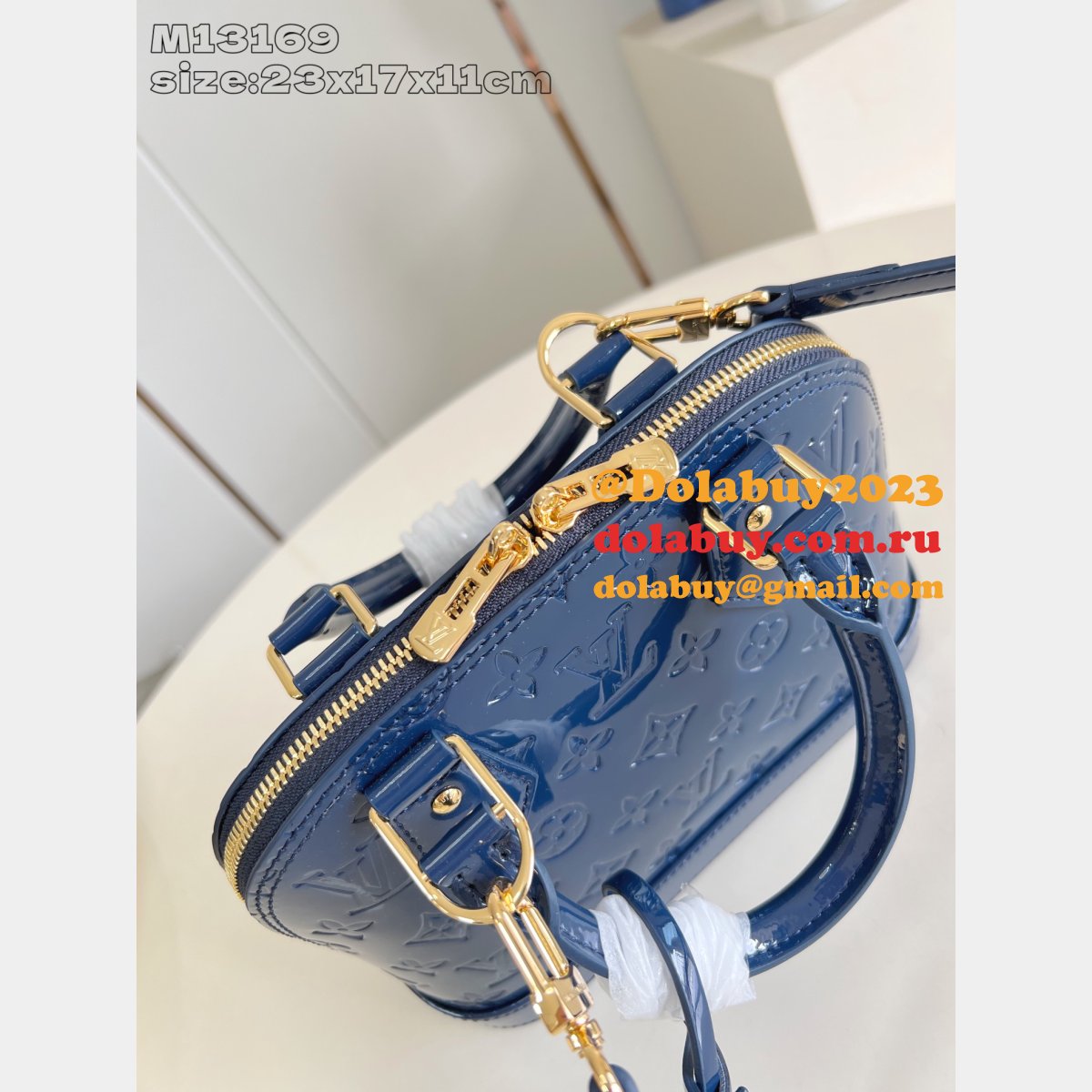 Louis Vuitton Alma BB M13169 Blue Top Quality Replica Handbag
