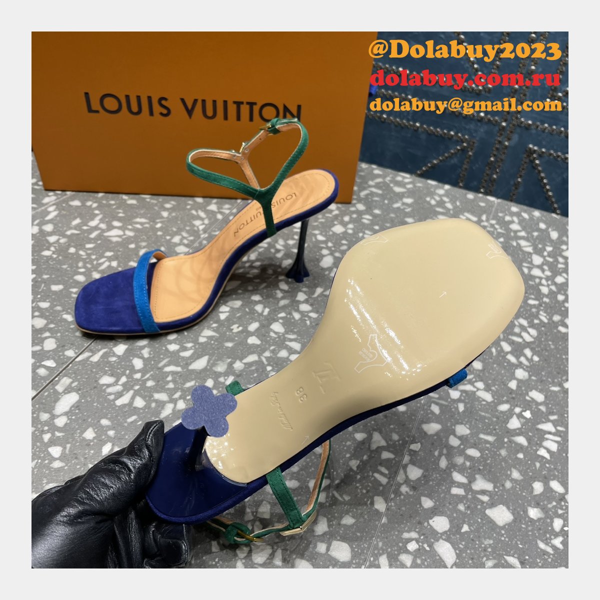Blossom Sandal Louis Vuitton Replicas Heel:7.5cm/9.5cm Shoes