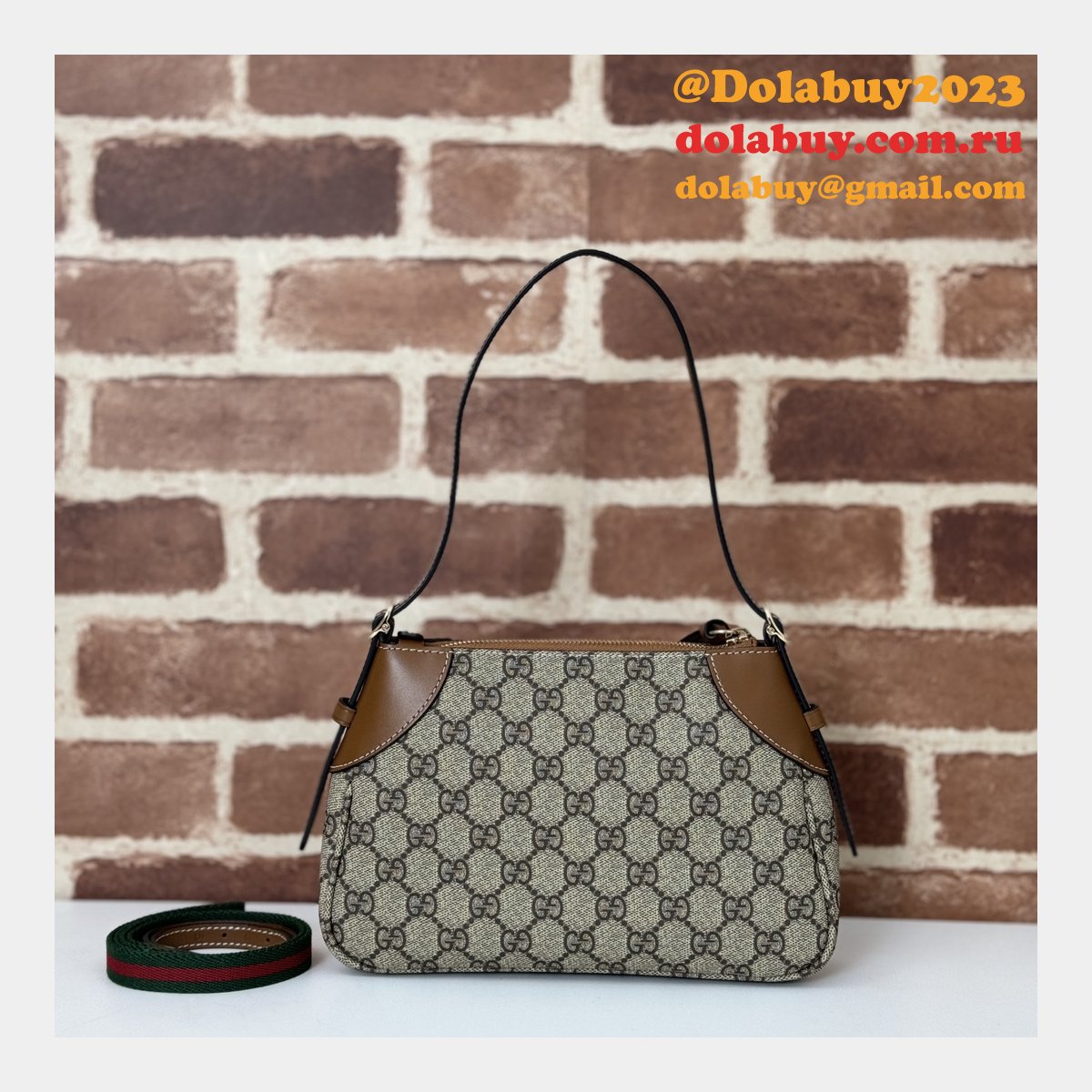 Gucci 1:1 Mirror GG Ophidia Shoulder 815218 Emblem Replica Bags