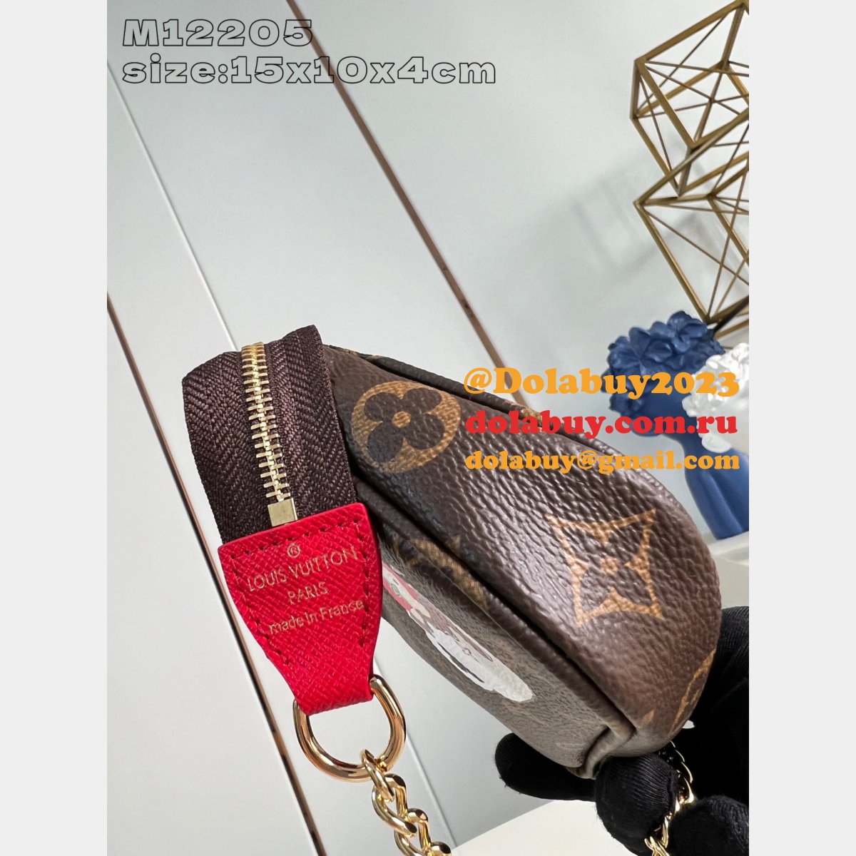 Louis Vuitton Wholesale Pochette Accessoires Monogram M12205 Luxury Bag