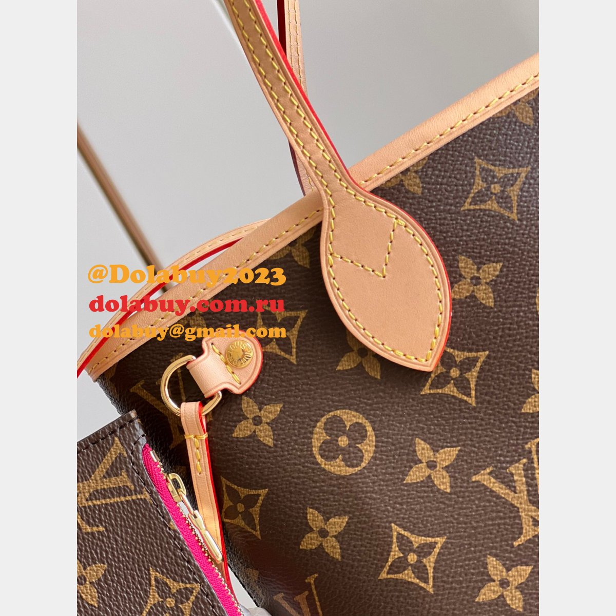 High Quality Louis Vuitton Replica Neverfull Damier/Monogram N41362/M41245 PM Bags 29CM
