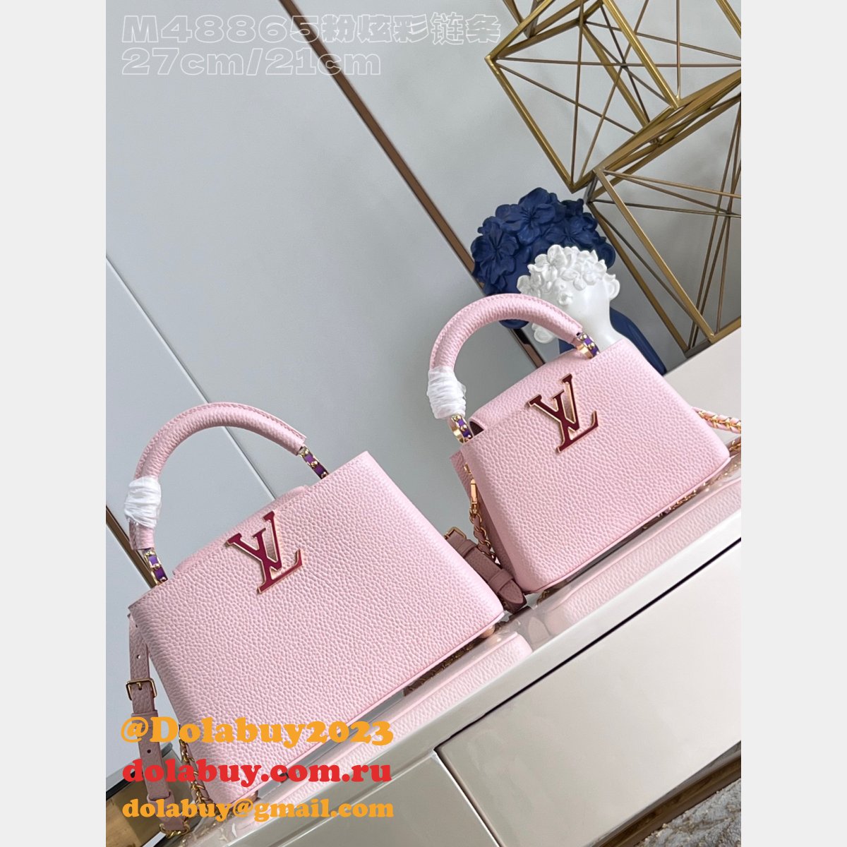 The Capucines Replica Top Quality Taurillon Louis Vuitton M48865 Bag