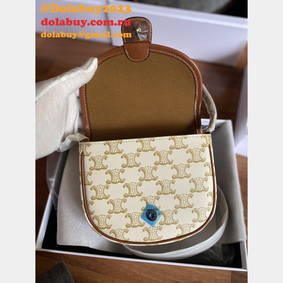 Fashion 7 Star mini celine Triomphe Canvas BESACE bag196702
