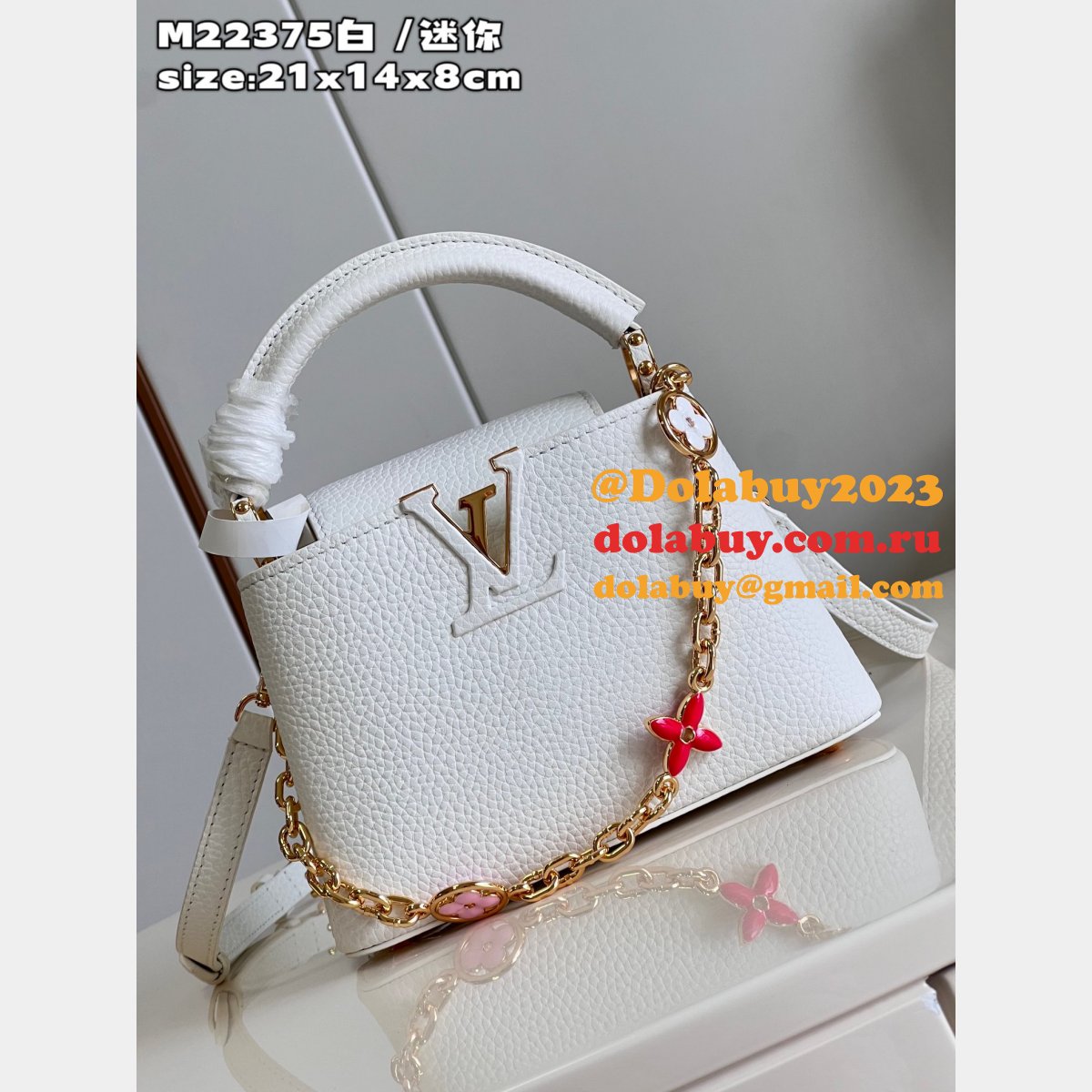 Capucines Louis Vuitton Knockoff M22375 Top Qualitys Bag