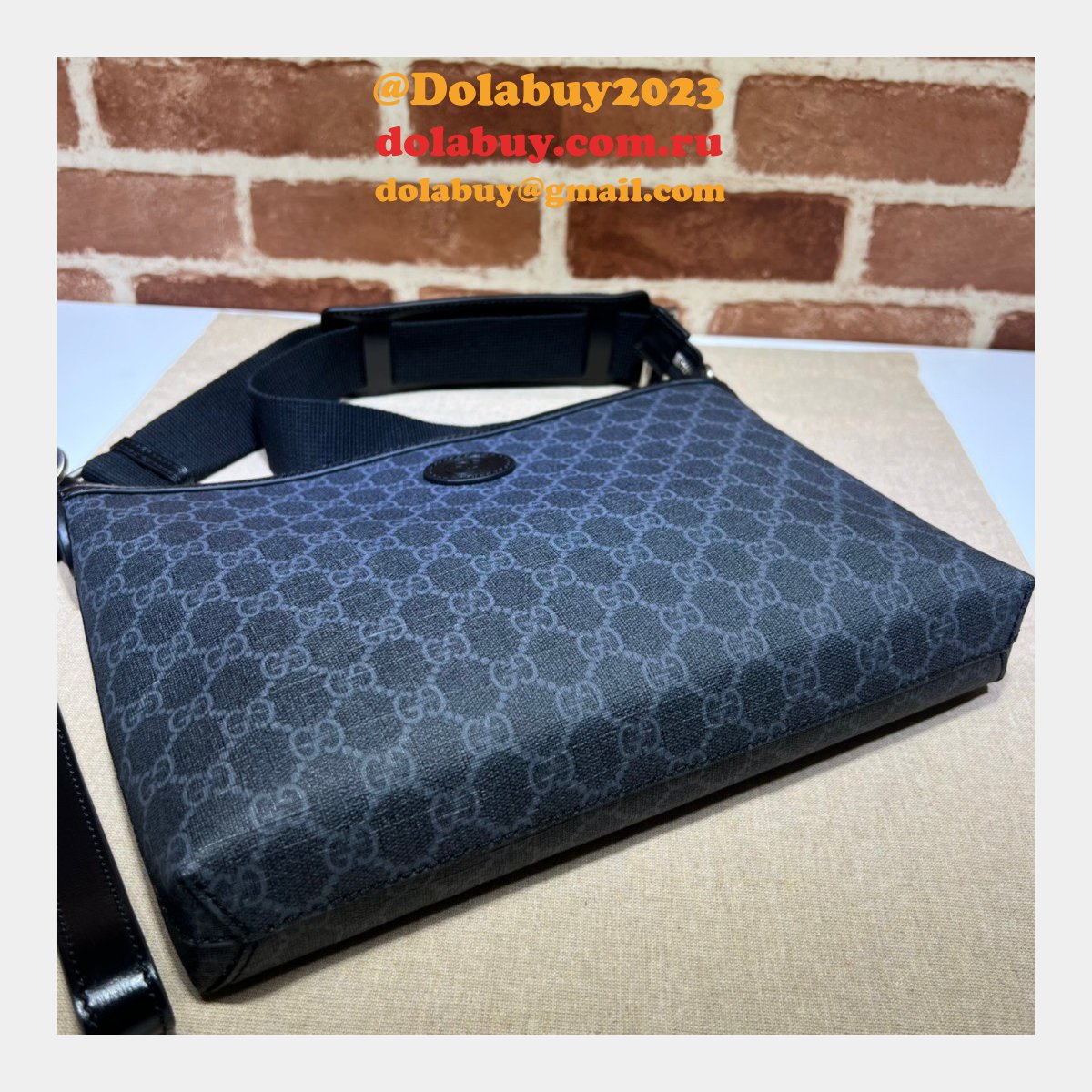 G*u*i 7 star 726833 messenger interlocking g replicas bag