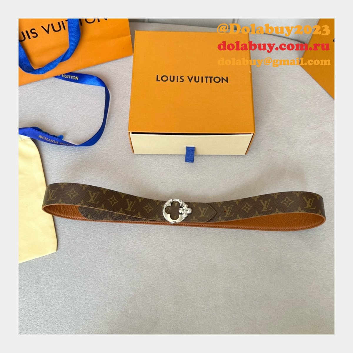 Wholesale LOUIS VUITTON Women Flowergram Belt 30MM