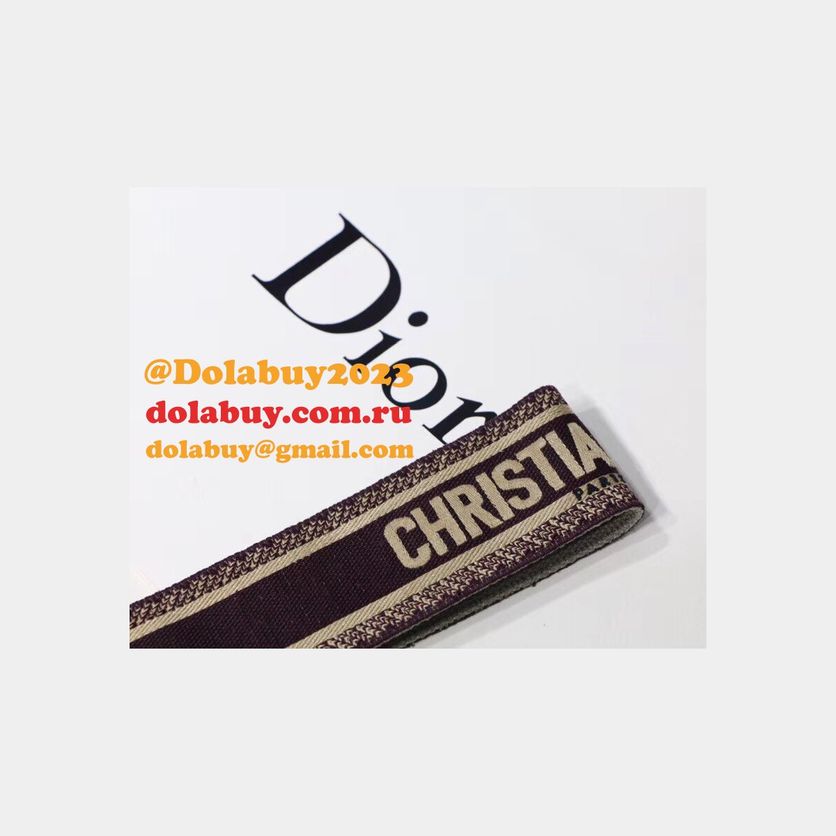 UK Christian Dior SHOULDER Embroidery High Quality STRAP