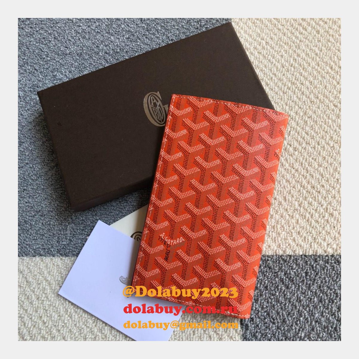 High Quality Goyard Multi-Color Ticket Top Wallet