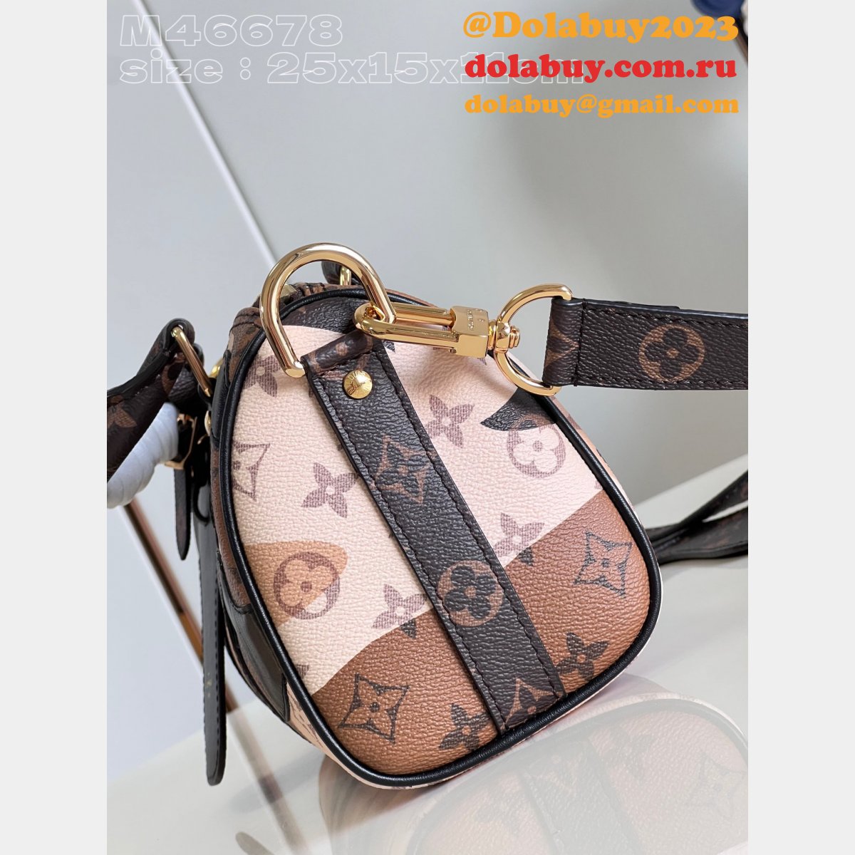 Keepall Bandoulière 25 Brown M46678 Louis Vuitton Replica Bags