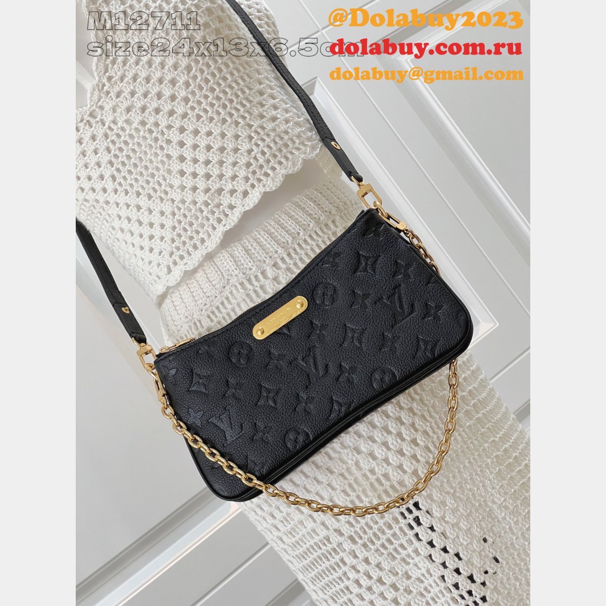 Replica Louis Vuitton Pochette Métis Black Luxury M12711 Bag