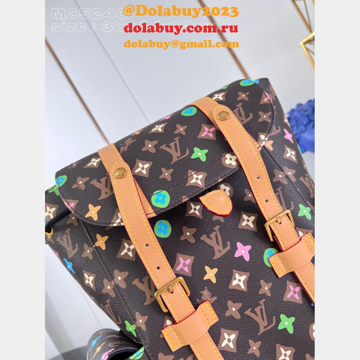 Designer LOUIS VUITTON Christopher Monogram Craggy backpack M25240