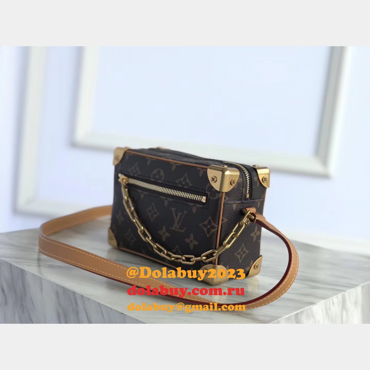 Replica Louis Vuitton Mini Soft Trunk Monogram Other in M68906 Brown