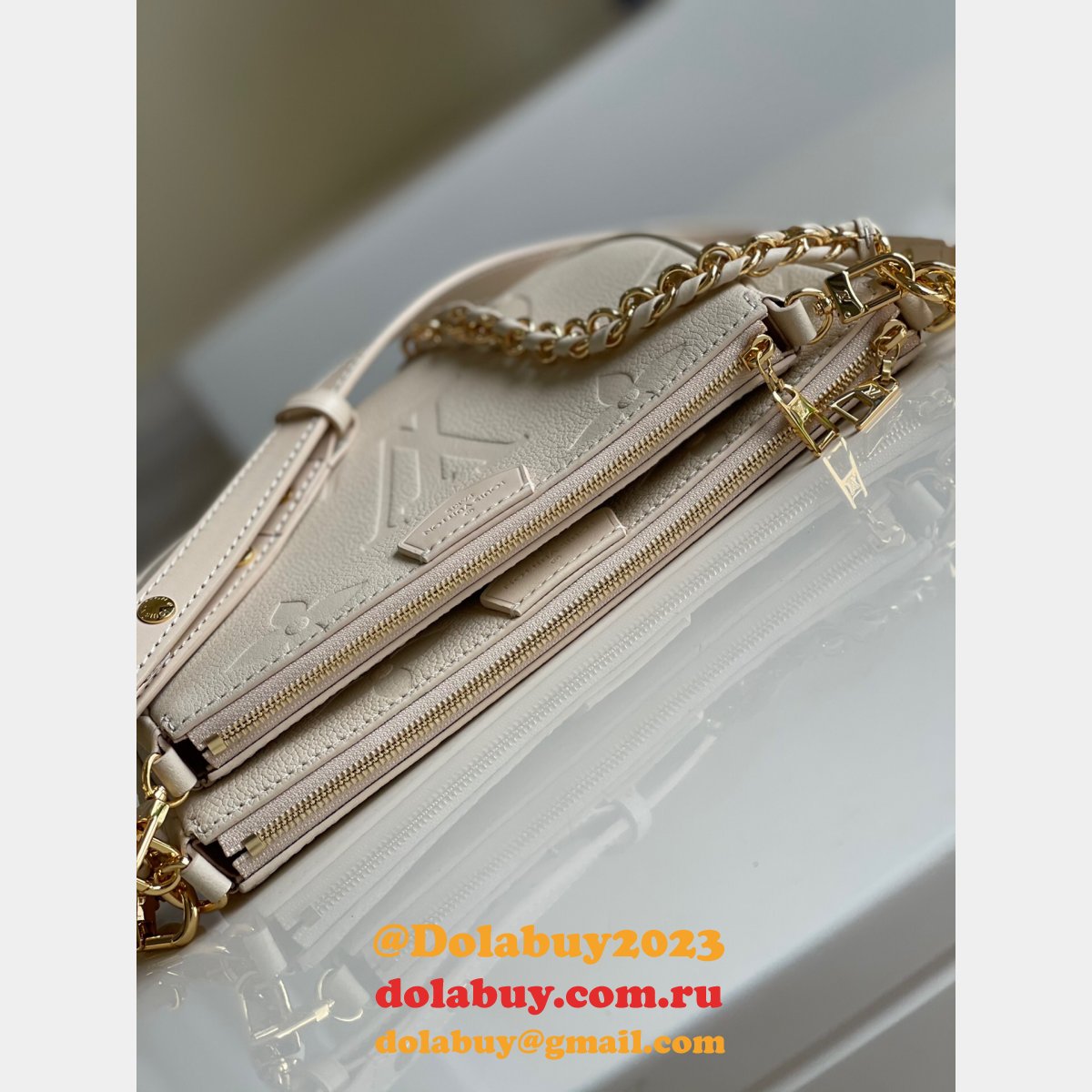 Louis Vuitton UK M57631 Cream Pochette Accessories Monogram