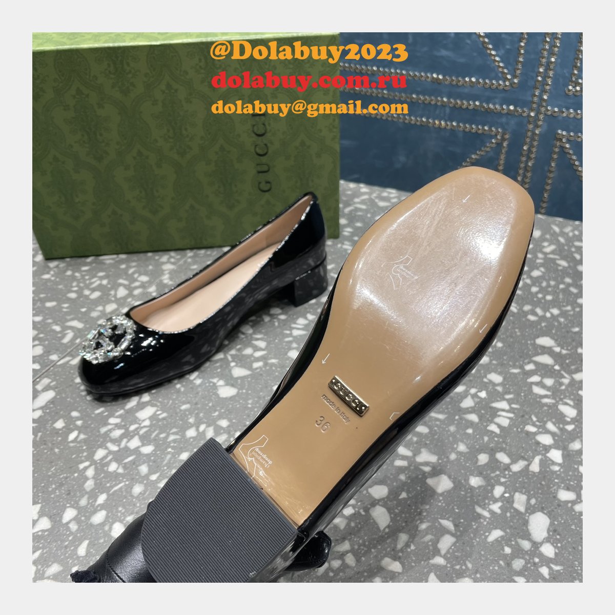 luxury 1:1 G*u*i classic for women replica shoes