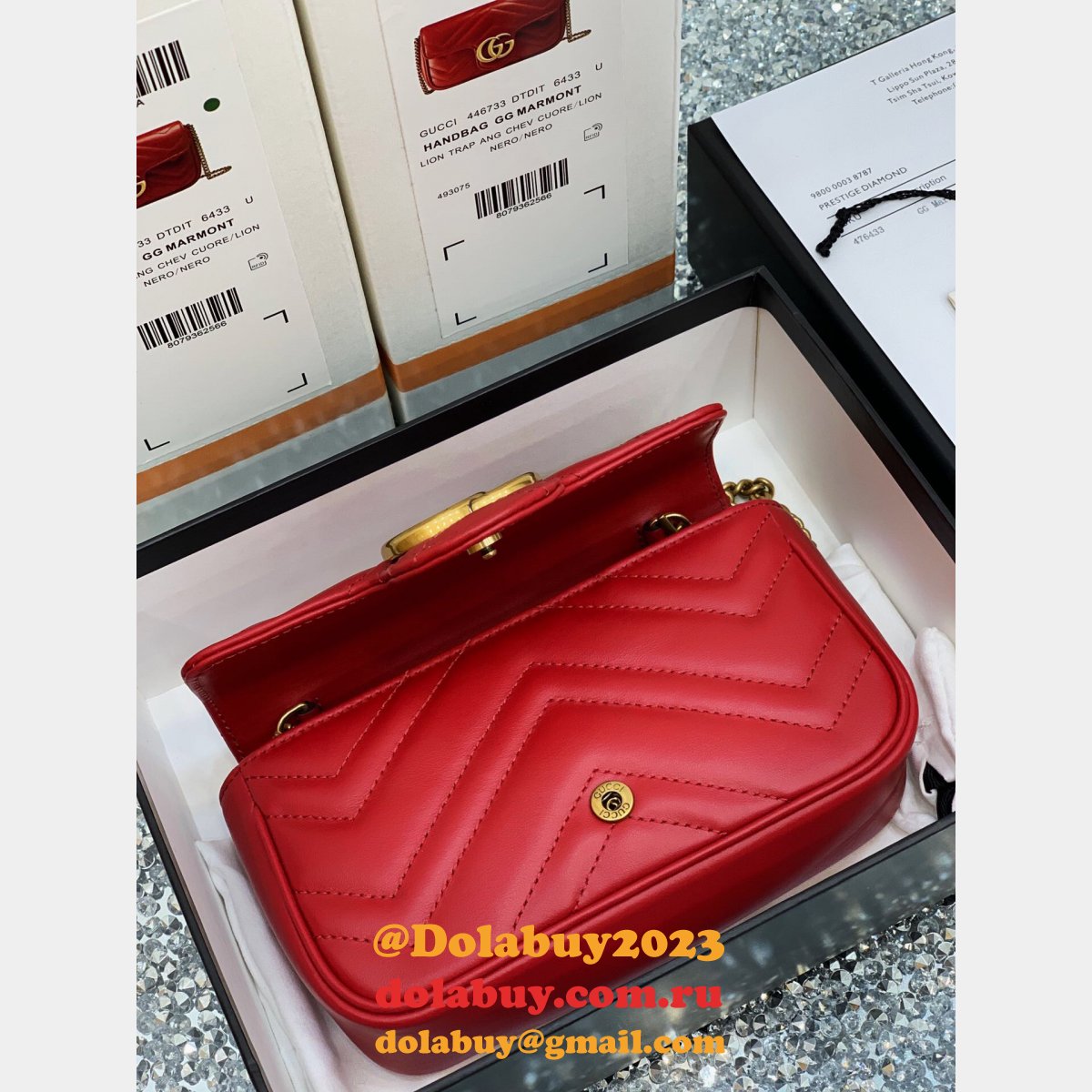 G*u*i wholesale gg marmont mini chain shoulder 476433 bag